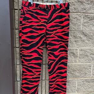 Loudmouth Men’s 40x32 Pants Golf Red Cherry Bomb EUC